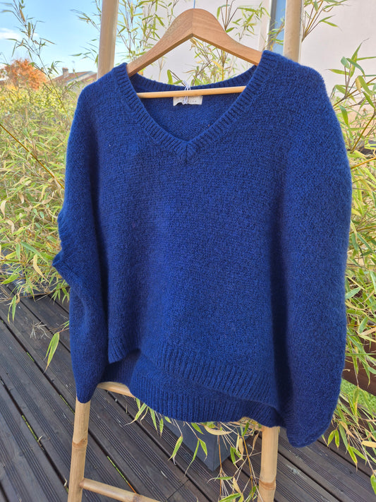 Pull Mohair Bleu