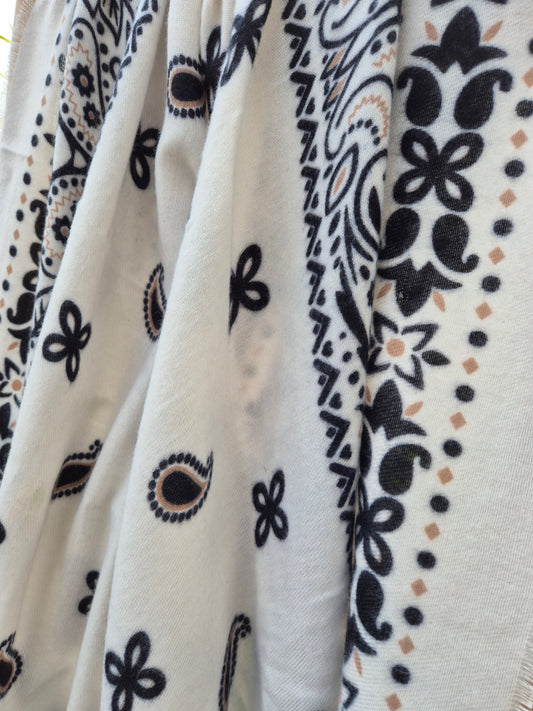 Écharpe Bandana écru
