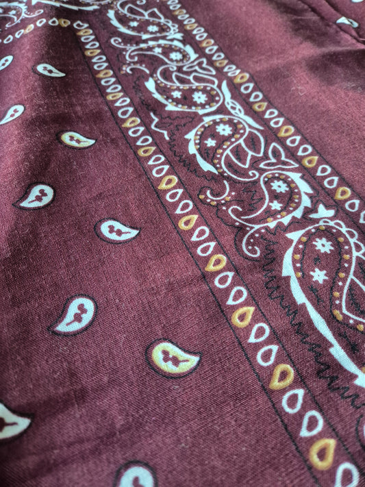 Foulard bandana Bordeaux