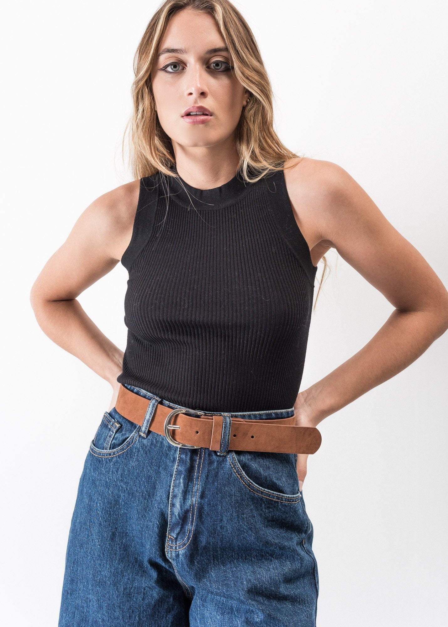 Ceinture à effet daim