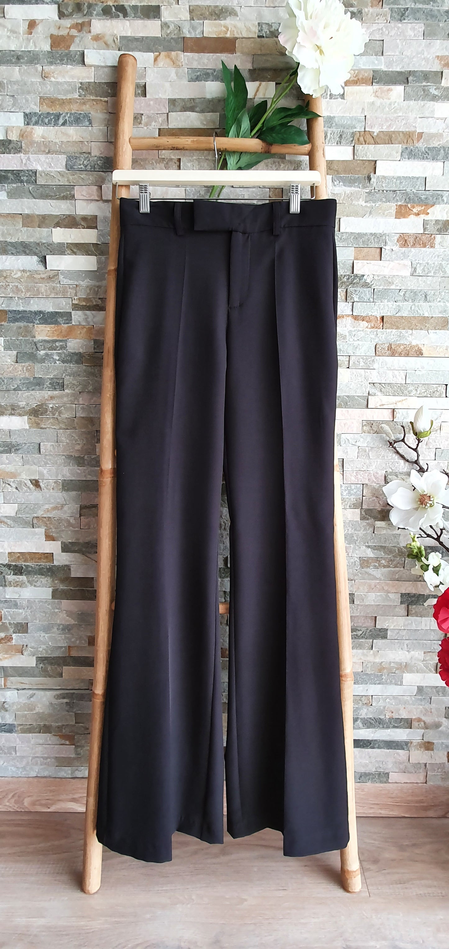 Pantalon noir trousers flared