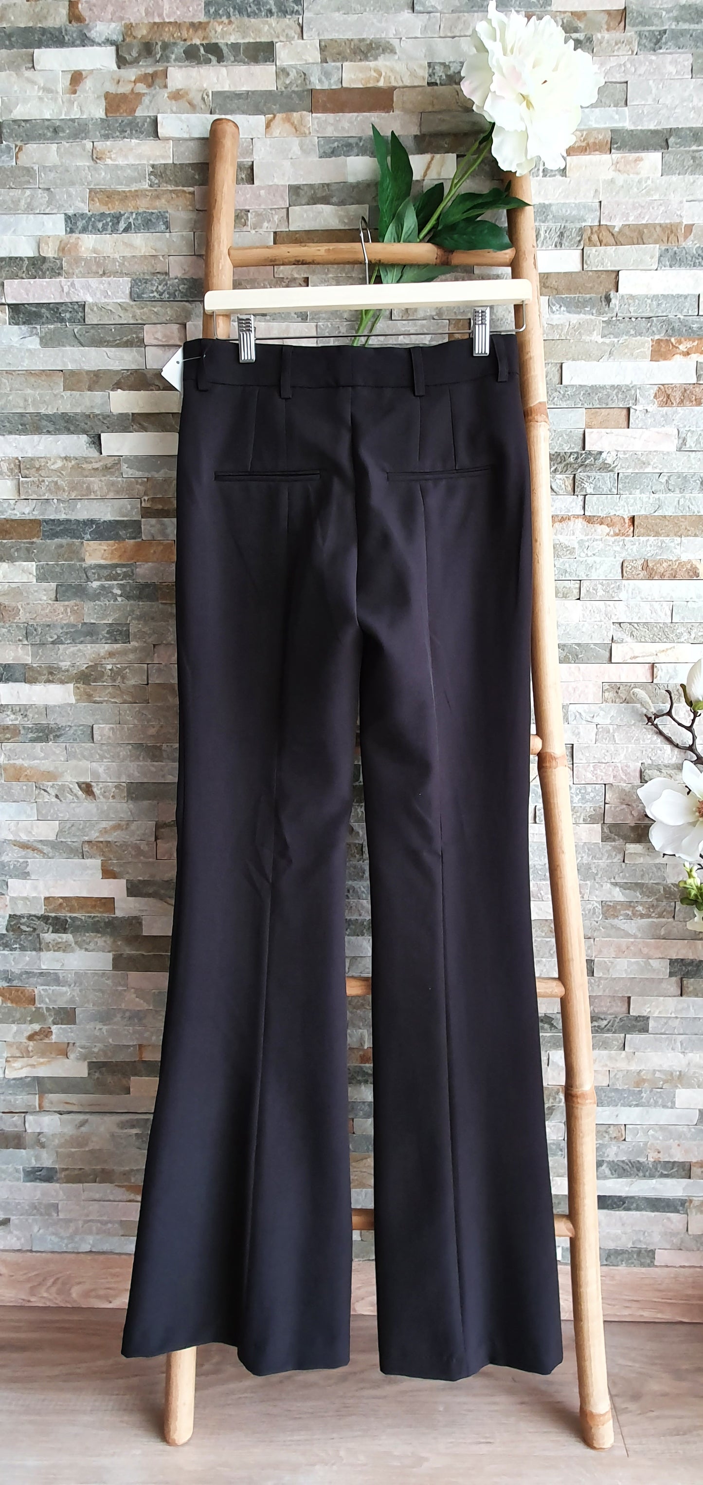 Pantalon noir trousers flared