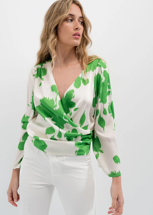 Blouse à imprimé floral