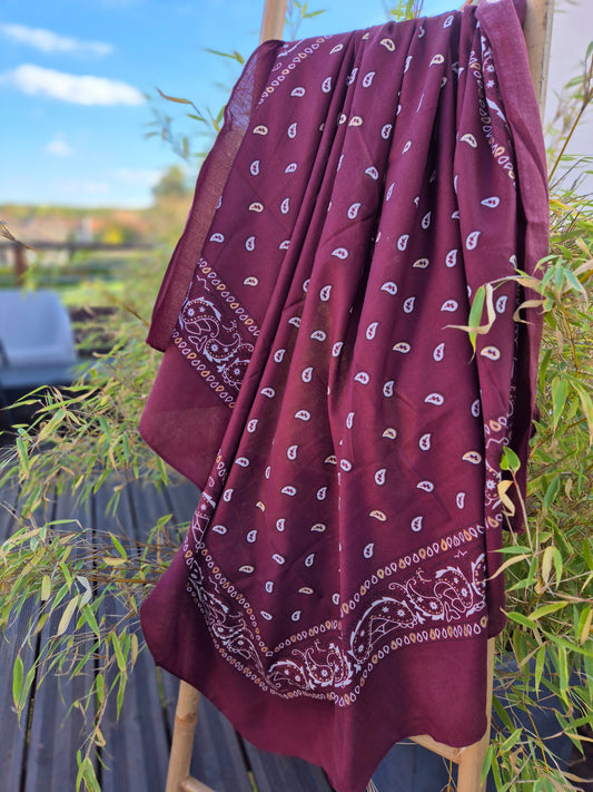 Foulard  bandana Bordeaux