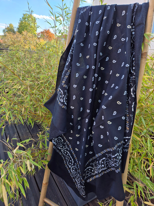 Foulard bandana noir