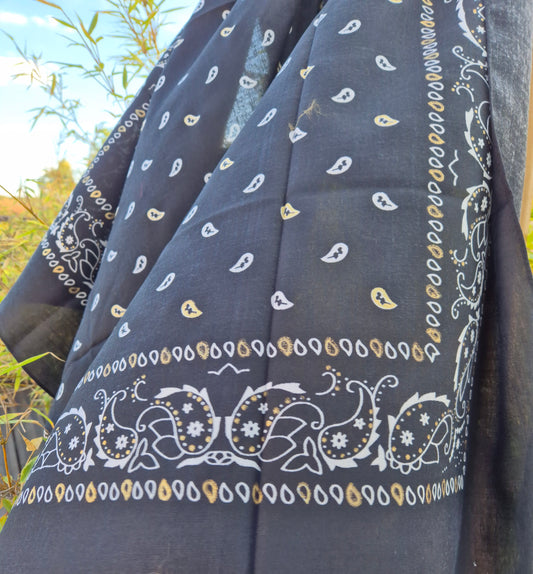 Foulard bandana noir