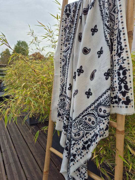 Écharpe Bandana écru