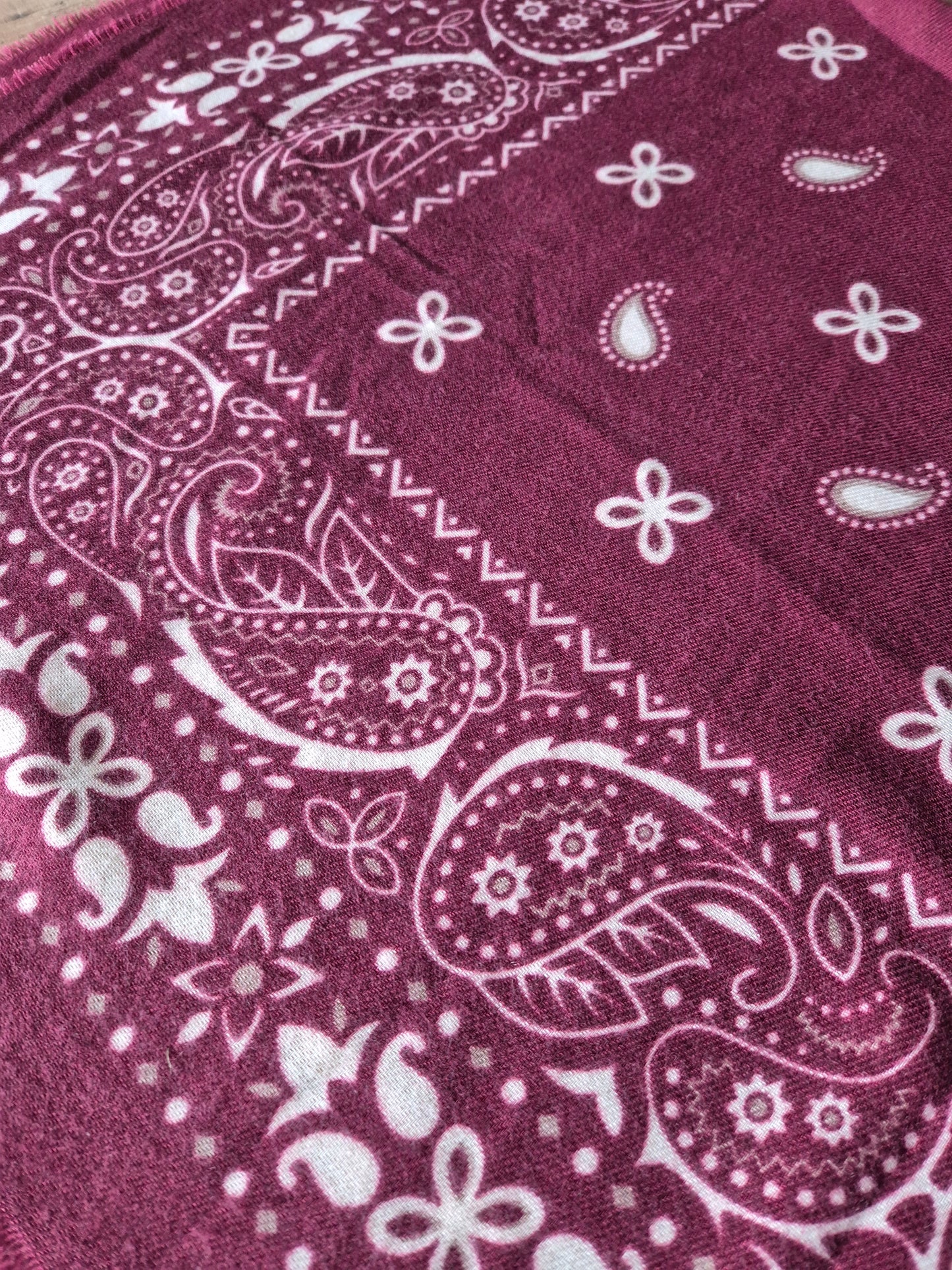 Écharpe Bandana Bordeaux