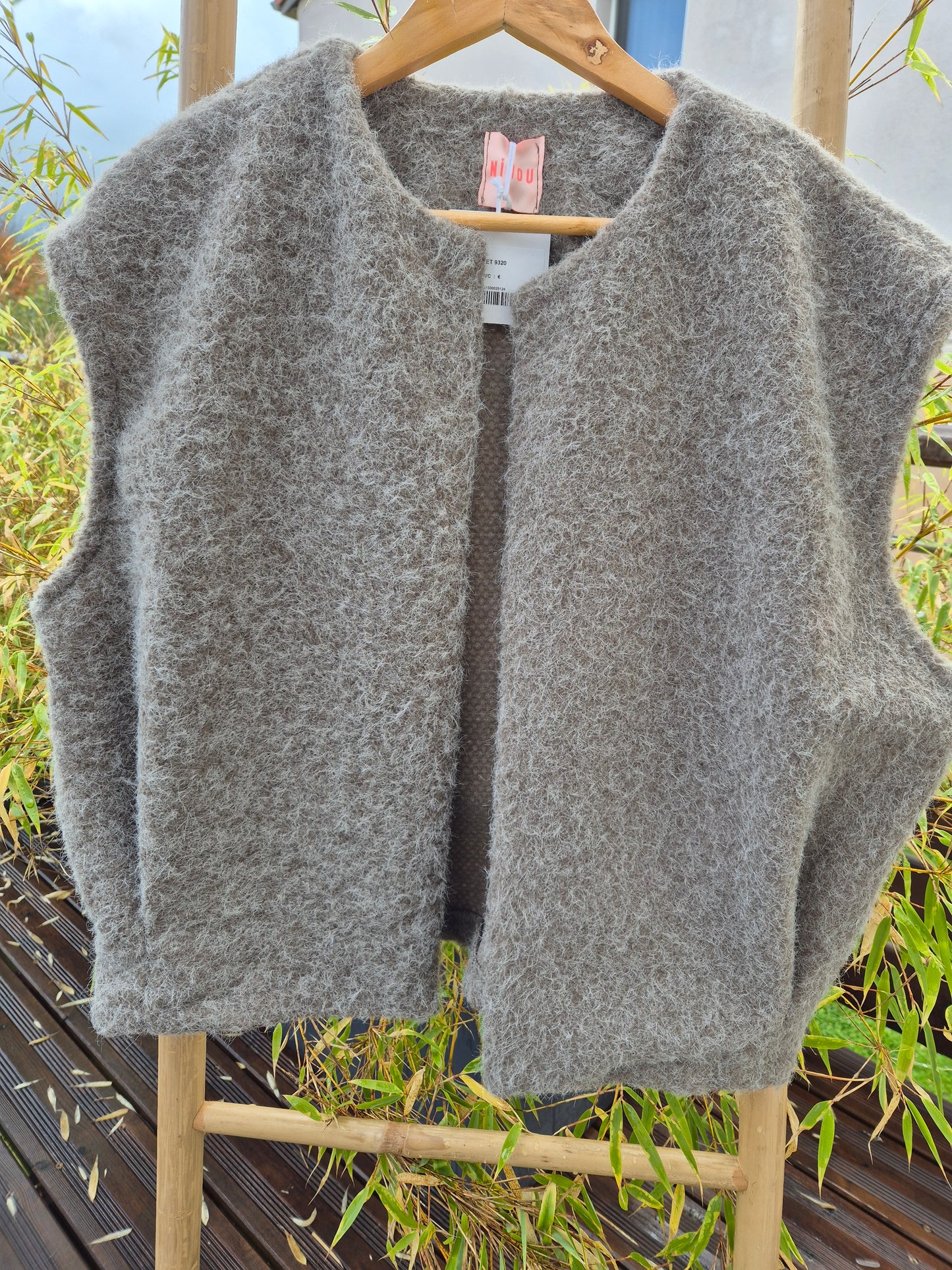Gilet sans manches beige/taupe